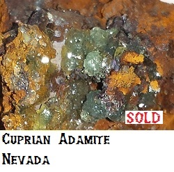 Adamite specimen