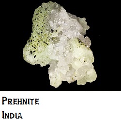 Prehnite with Tourmaline Crystals