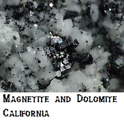Magnetite with dolomite specimen