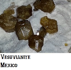 Vesuvianite Crystals